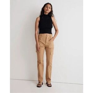 Madewell 90’s Straight Cargo Pants Tan Size 28 NWT